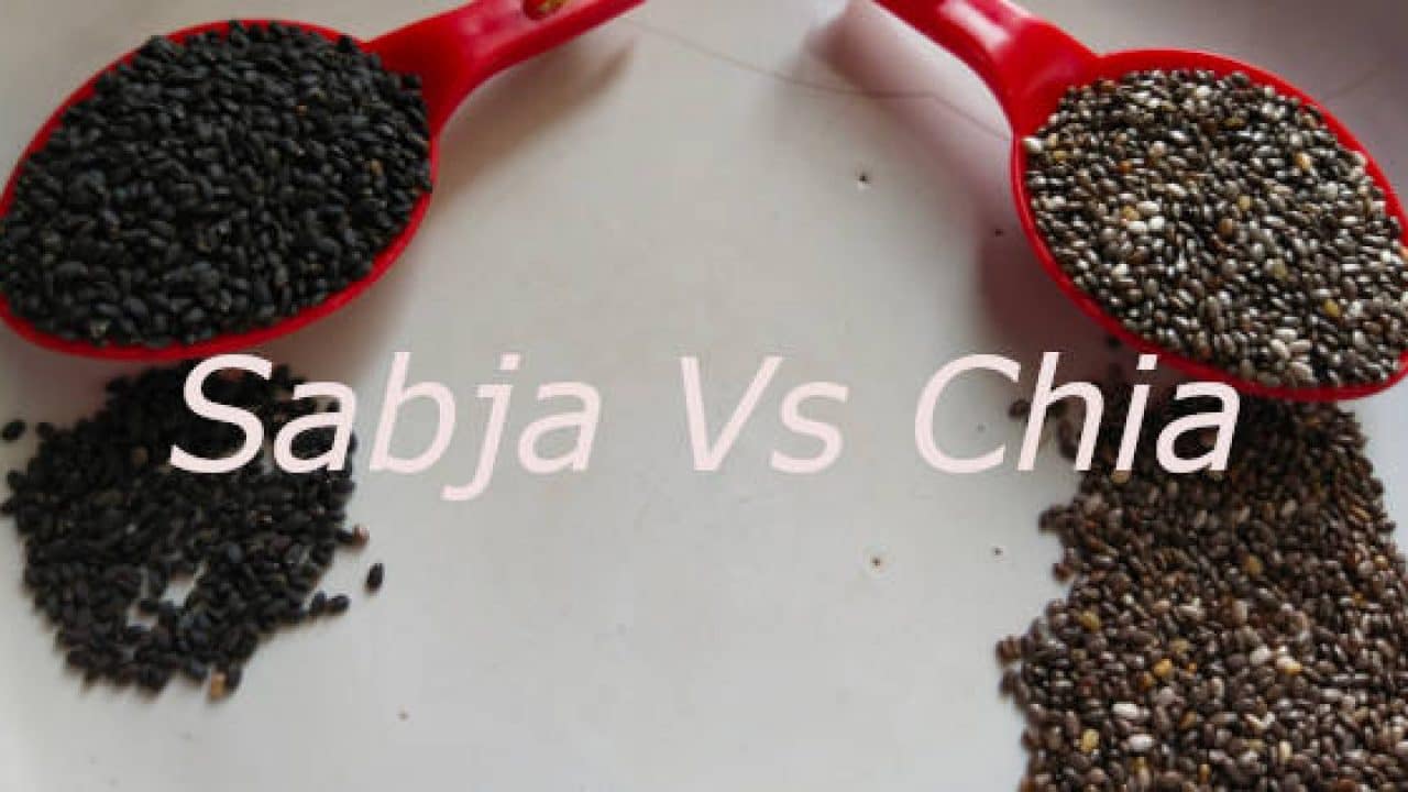 What all are the similarities of chia and sabja (Basil seed), What are